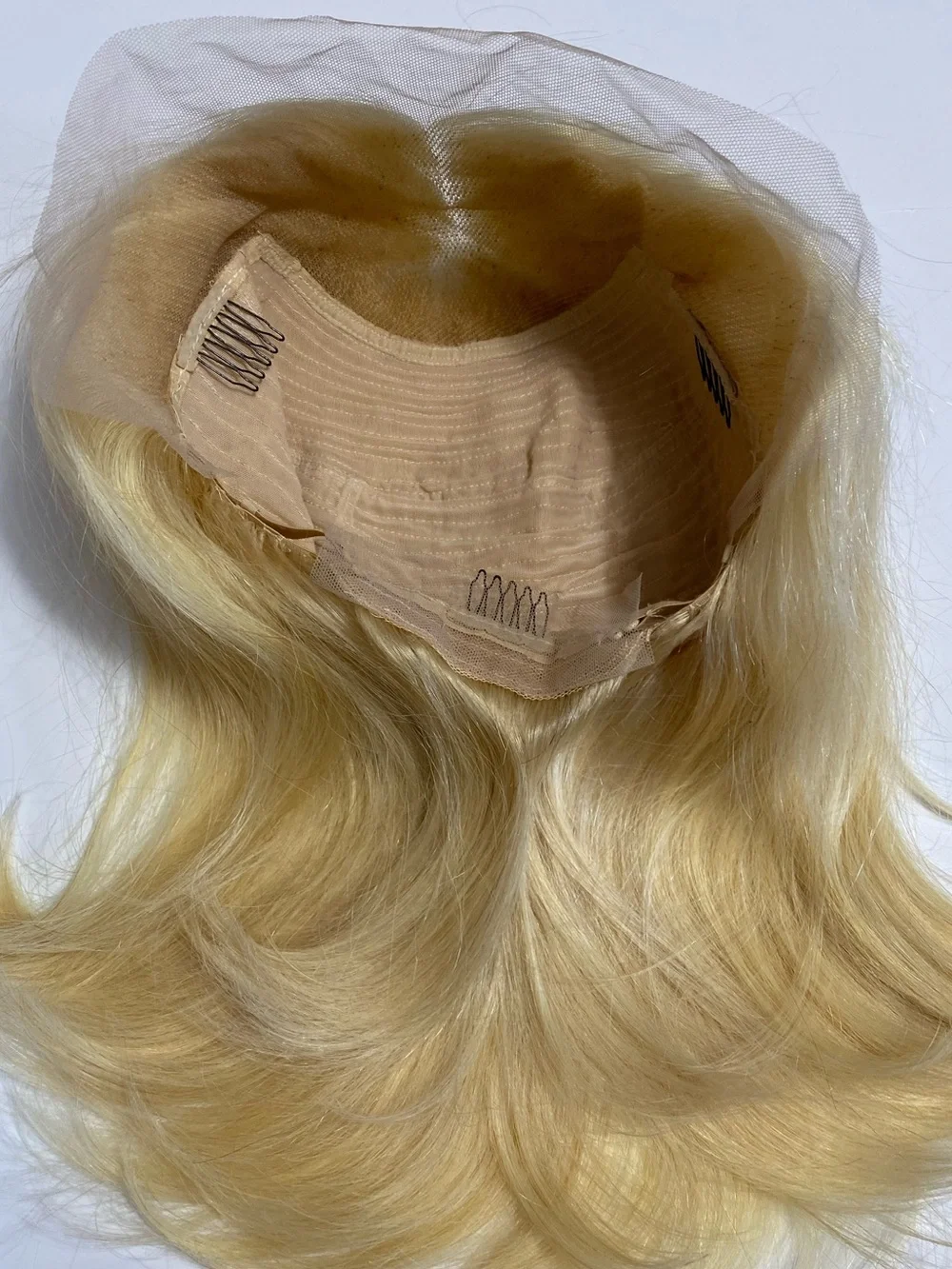 16 Inch Blonde 613 13x4 Lace Front Wig Human Hair Straight Pre-Plucked Med/Large